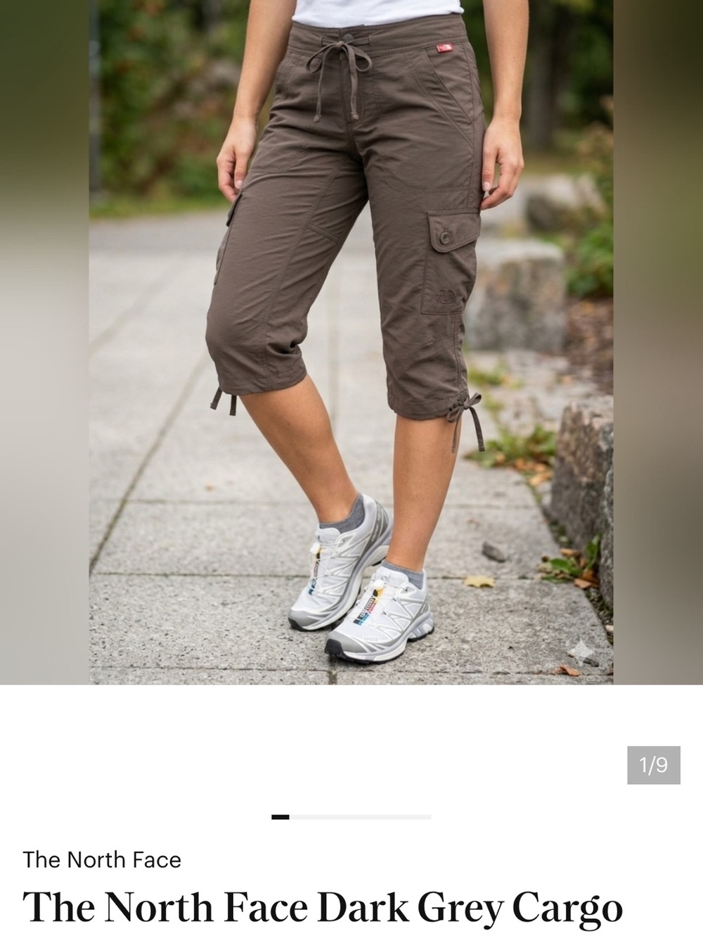 The North Face Gray Outdoor Cargo Capris